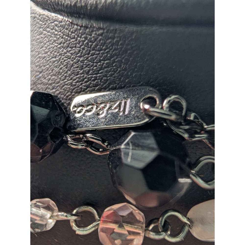 Liz & Co. Double Strand Beaded Necklace – Black Faceted Glass & Rose Quartz - Picture 5 of 6
